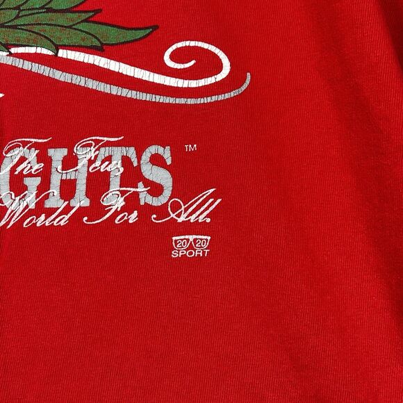 Vintage 20/20 Sport T-Shirt Men Medium Red Rutgers Scarlet Knights Single Stitch - Picture 7 of 15